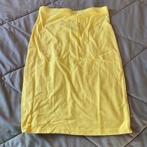 Yellow Tube Skirt